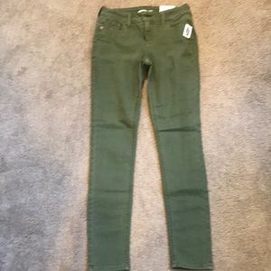 brand new with tags old navy olive green jeans